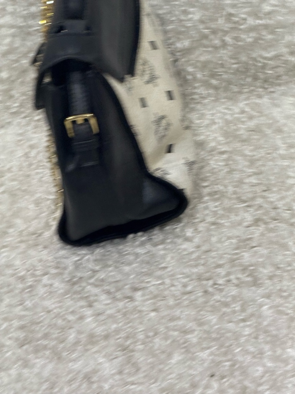 MCM Satchel Bag With Embellished Stones - Picture 3 of 15
